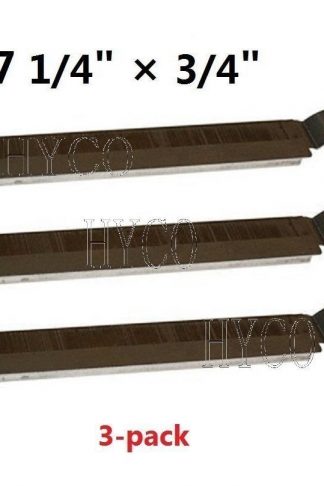 Hyco hyB559C (3-pack) Stainless Steel Cross over Burner Replacement for Select Gas Grill Models by Centro, Charbroil and Others