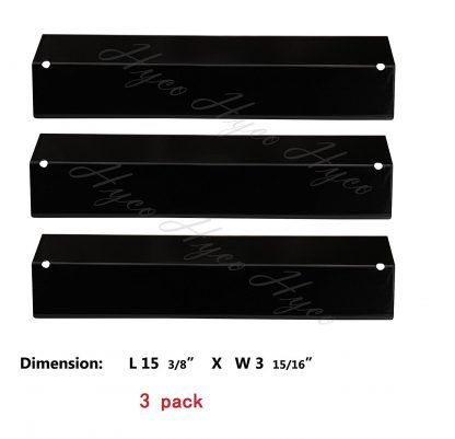 Hyco hyJ231A (3-pack) Porcelain Steel Heat Plate for Aussie, Brinkmann, Uniflame, Charmglow, Grill King, Lowes Model Grills