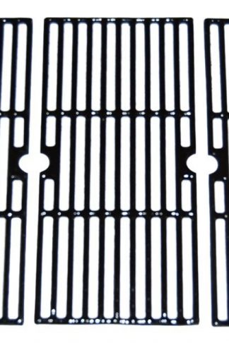 Matte Cast Iron Cooking Grid Replacement for Select Gas Grill Models by Centro, Charbroil and Others, Set of 3