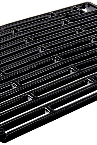 Music City Metals 61102 Gloss Cast Iron Cooking Grid Replacement for Select Gas Grill Models by Amberlight, Arkla and Others, Set of 2
