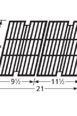 Music City Metals 62902 Gloss Cast Iron Cooking Grid Set Replacement for Select Centro and Cuisinart Gas Grill Models