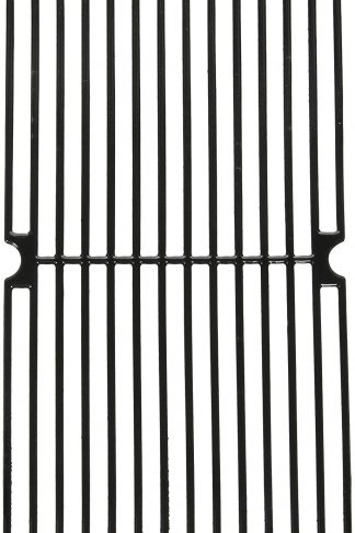 Music City Metals 69762 Gloss Cast Iron Cooking Grid Replacement for Gas Grill Model Brinkmann 810-9200-0, Set of 2