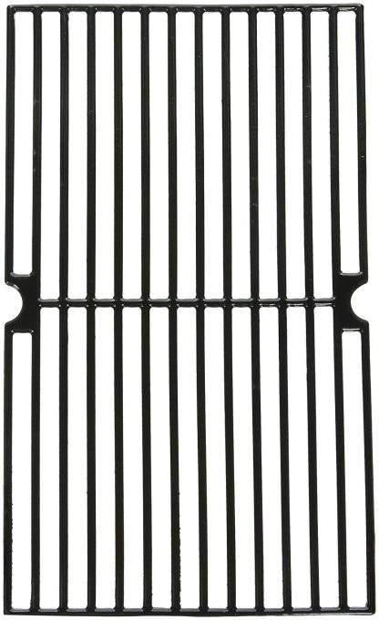 Music City Metals 69762 Gloss Cast Iron Cooking Grid Replacement for Gas Grill Model Brinkmann 810-9200-0, Set of 2