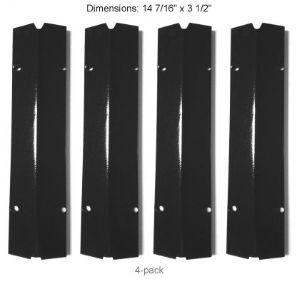 PH0001(4-pack) Porcelain Steel Heat Plate Replacement for Gas Grill Model Master Cook SRGG30001B, Outdoor Gourmet SRGG30001C, Tera Gear 314168