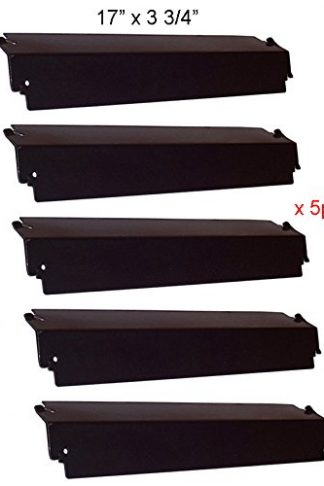 PH3941 (5-pack) Porcelain Steel Heat Plate, Heat Shield, Heat Tent, Burner Cover Replacement for Select Charbroil and Presidents Choice Gas Grill Models