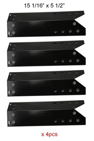 PH6781 (4-pack) Porcelain Steel Heat Plate, Heat Shield, Heat Tent, Burner Cover for Kenmore Sears, Sunbeam Grillmaster, Nexgrill, Lowes Model Grills