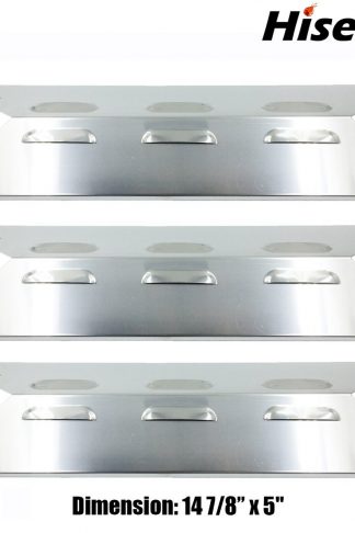 Pack of 3 Stainless Steel Heat Plates for Select Kenmore Gas Grill Models 146.23678310, 146.23679310, 640-05057371-6, 640-05057373-6