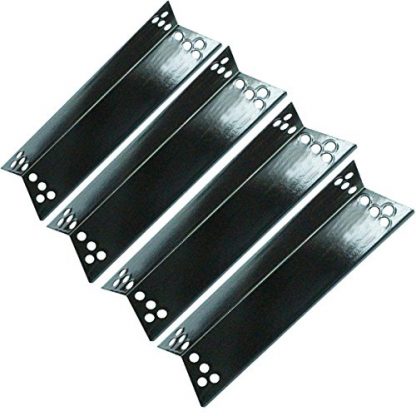 Porcelain Enamel Steel Heat Shield (4-pack) / Heat Plate for Specific Gas Grill Models Charbroil, Kenmore Sears, K-Mart, Nexgrill, Tera Gear Grills (Dimensions: 15" X 4 5/8")
