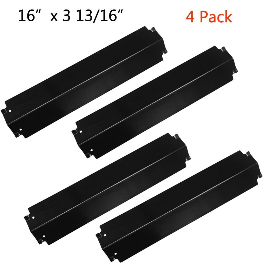 PT21 Gas Grill Heat Plate Shield, Flame Tamer Burner Cover, Porcelain