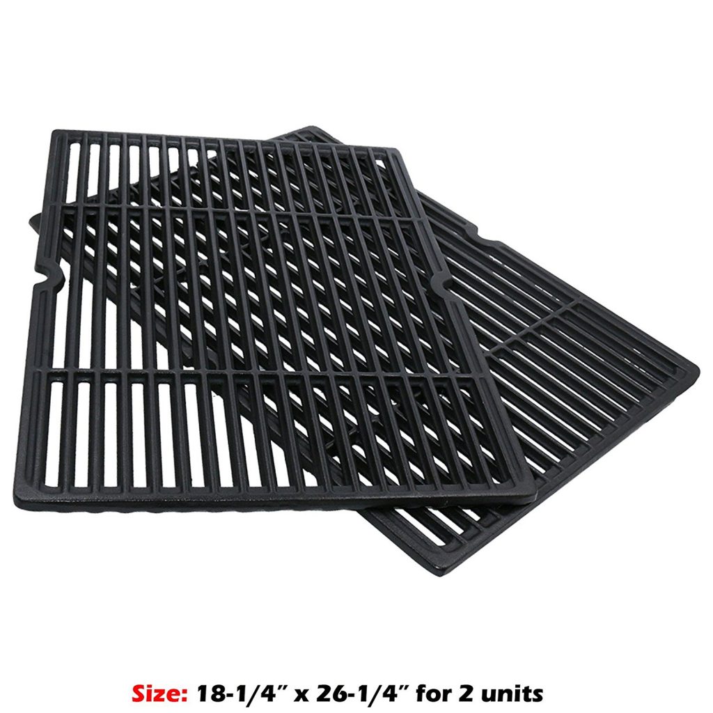 2Pack Heavy Duty Matte Porcelain Coated Cast Iron Cooking Grid Grates