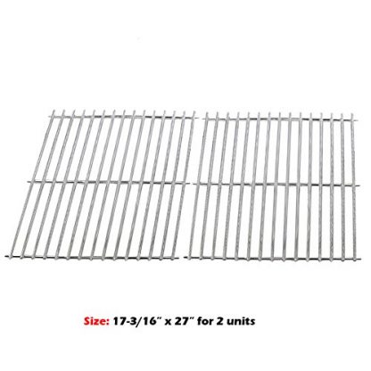 Uniflasy (2-Pack) Heavy Duty Solid Stainless Steel Rod Cooking Grid Grates Replacement for Brinkmann, Grill Master, Nexgrill and Uniflame Gas Grills