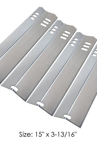 Uniflasy 4-Pack Stainless Steel Grill Heat Shield Plate Flavorizer Bars Burner Cover Flame Tamer Vaporizor Bar Replacement Parts for Backyard, Better Home & Gardens, Dyna-glo, Montana and Phoenix