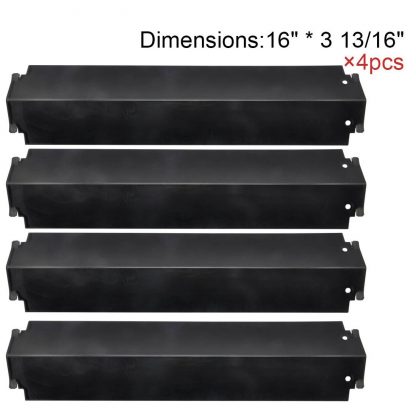 Vicool hyJ332A (4-pack) Porcelain Steel Heat Plate Replacement for Select Gas Grill Models, Charbroil and Others
