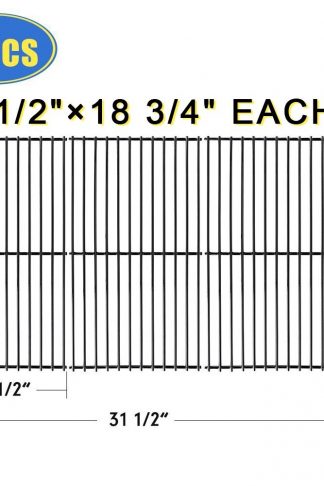 XHome Grill Grate 18 3/4" Grill Replacement Parts 18 inch Cooking Grid for Charbroil, Jenn-Air, Master Centro, Members Mark, Sam's Club Other Model Grills, (3 Pack, 18 3/4" x 10 1/2")
