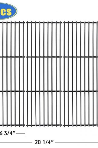XHome Grill Grate 19 3/4" Grill Replacement Parts 19 inch Cooking Grid for Chargriller 5050, 5252, 4000, 3001, 3008, 3030, King Griller 3008 5252 , Porcelain Steel(3 Pack ,19 3/4" x 6 3/4")