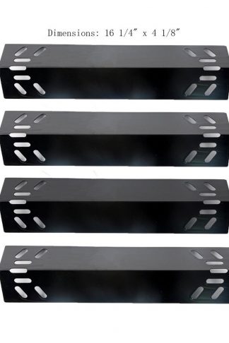 Zljoint (4-pack) Porcelain Steel Heat Plate / Heat Shield Replacement for Kenmore 119.16144210, 119.162300, 119.162310 Gas Grill Models (16 1/4" x 4 1/8")