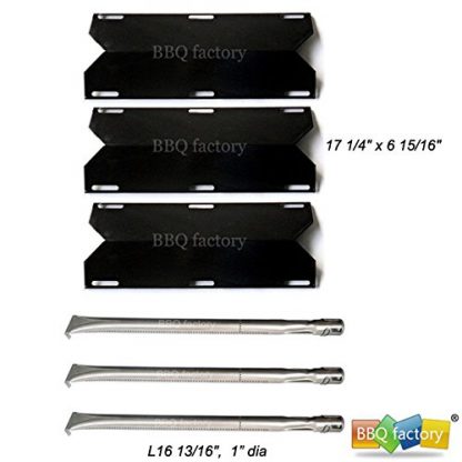bbq factory® Replacement Charmglow Home Depot 3 Burner 720-0230, 720-0036-HD-05 Grill Burners & Heat Plates
