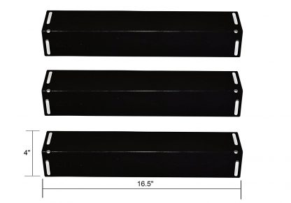 3 pack - Porcelain Steel Heat Plate Replacement for Select Gas Grill Models by BBQ Grillware, Charbroil and Others