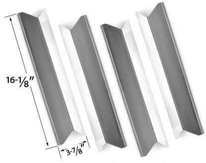 4 PACK Stainless Steel Heat Shield for Perfect Flame 2518SL, SLG2006C, SLG2007A, SLG2007B, 63033, 64876 SLG2007D, 65499, 67119, SLG2008A, 61701 and Master Forge B10LG25 Gas Grill Models