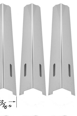 4 Pack Replacement Stainless Steel Heat Shield for BBQTEK : GSF2818K, Perfect Flame SLG2006B, Outdoor Gourmet BQ06W1B, NAO 43019U, and Jenn-Air 720-0709, 720-0720, 720-0727, Gas Grill Models