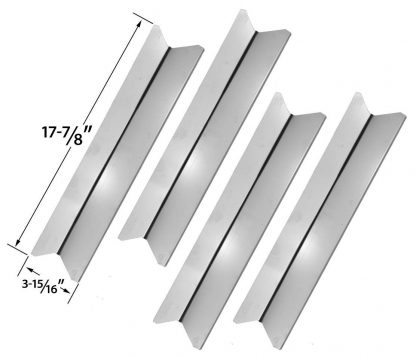 4 Pack Stainless Steel Heat Shield Replacement for Charmglow 810-7441S, Broil Chef GSS2520JA, Brinkmann 810-7741-0, Pro Series 7741, and BOND GSS2520JA Gas Grill Models