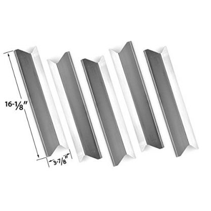 5 PACK Replacement Stainless Steel Heat Shield for Kenmore 119.16433010, Master Forge B10LG25, Perfect Flame SLG2007A, 61701 and BBQTEK GSF2818K, GSF2818KH, GSF2818KS Gas Grill Models