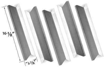 5 PACK Replacement Stainless Steel Heat Shield for Kenmore 119.16433010, Master Forge, BOND GSF2818KH, GSF2818KS, Uniflame GBC873W and BBQTEK GSF2818K, GSF2818KL Gas Grill Models