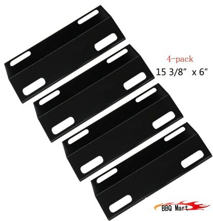 99351(4-pack) Porcelain Steel Heat Plate Replacement for Select Ducane Gas Grill Models by BBQ Mart