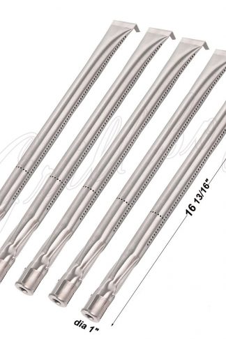 BBH61(4-pack) Universal Straight Stainless Steel Pipe Burner for Charmglow, Nexgrill, Costco Kirkland, Perfect Glo, Permasteel, Sterling Forge, and Other Grills