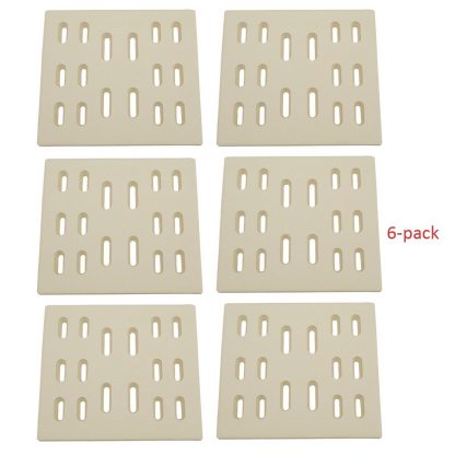 BBQ funland CR7501 (6-pack) Universal Ceramic Radiant Replacement for Select Gas Grill Models Bakers and Chefs, Fiesta, Grand Hall, Member's Mark, Sams & Turbo (8 x 7.25 inches)