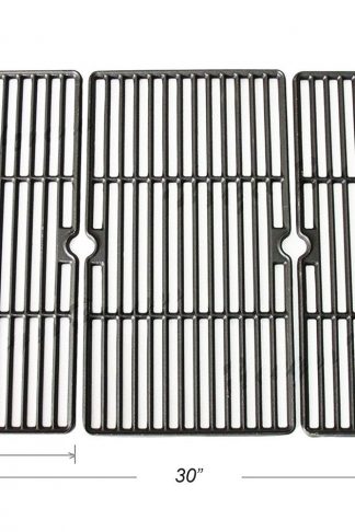 BBQ funland GI5993 Gloss Cast Iron Cooking Grid Replacement for Charbroil 463224912, 463231711, Kenmore 415.16135, 415.16135110 and Cuisinart, Kenmore Grills and Others, Set of 3
