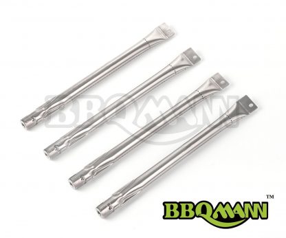 BBQMANN BE051 (4-pack) Stainless Steel Pipe Burner Replacement for Brinkmann, Charmglow, Charmglo, Uniflame Model Grills (15 7/8" x1")