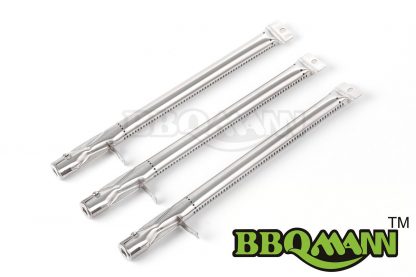 BBQMANN BG231(3-pack) Universal BBQ Gas Grill Replacement Straight Stainless Steel Burner for BBQ Pro, Kenmore Sears, Members Mark Part, Outdoor Gourmet, Lowes Model Grills