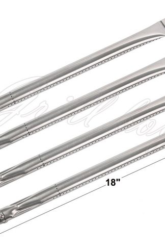 BHD81(4-pack) Straight Stainless Steel Burner for Perfect Flame, Uniflame Models (18" x 1")