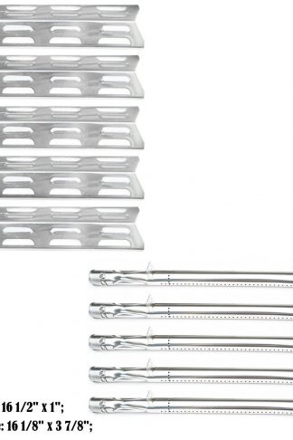Bar.b.q.s (5-pack) Stainless Steel Heat Plate ,Stainless Steel Burners Replacement for Select Gas Grill Models Perfect Flame SGL2008A, SLG2007A, SLG2007B, SLG2007D