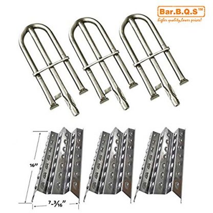 Bar.b.q.s Replacement Stainless Steel Parts For Perfect Flame 3019L, Perfect Flame 3019LNG Gas Grill Models Stainless Steel Replacement Grill Burner& Heat Plate (Repair Kit)