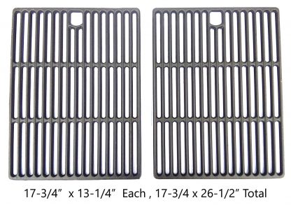 Cast Cooking Grates For Dyna-Glo DCP480CSP, BB10769A, DXH8303, Bond GSF2818K, Perfect Flame SLG2007B, Gas Models, Set of 2