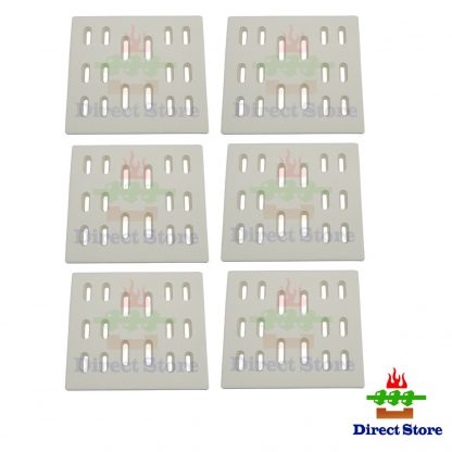 Direct store Parts DF101 (6PACK) Replacement Ceramic Radiant Flame Tamer for Bakers and Chefs, Fiesta, Grand Hall, Member's Mark, Sams & Turbo Gas Grill Models
