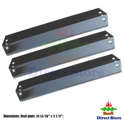 Direct store Parts DP105 (3-pack) Porcelain Steel Heat plates Replacement CharGriller 3001,3008,3030,4000,5050,5252; King Griller 3008,5252 Gas Grill (Porcelain Steel heat plates)
