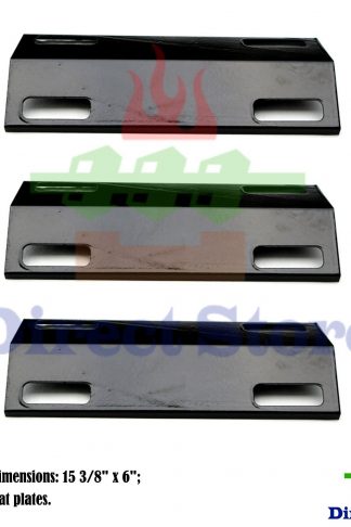 Direct store Parts DP122 (3-pack) Porcelain Steel Heat Shield / Heat Plates Replacement Ducane/ Ducane Affinity Series Gas Grill Models