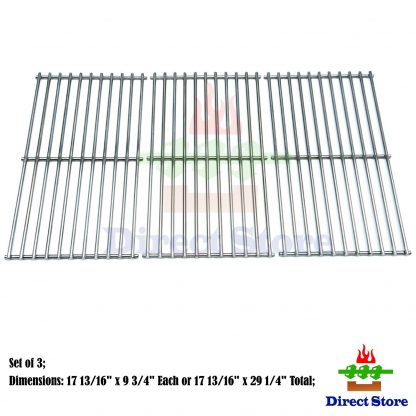 Direct store Parts DS105 Solid Stainless Steel Cooking grids Replacement Ducane:4100, Affinity 4100, Affinity 4200, Affinity 31421001; Master Forge : MFA550CBP, P3018 Gas Grill
