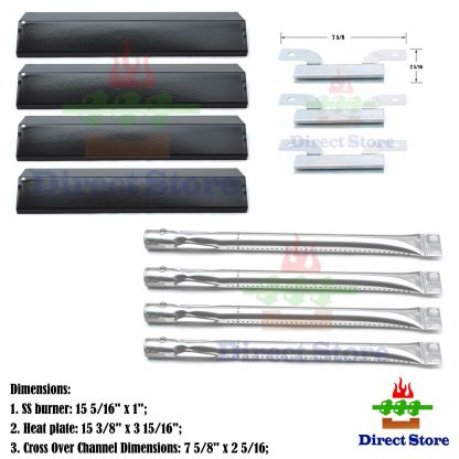 Direct store Parts Kit DG201 Replacement Brinkmann 810-9419,810-9419-1 Gas Grill Burners, Carry-Over Tube, Heat Plate