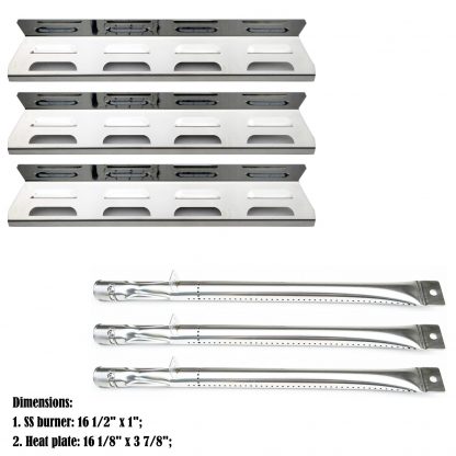 Direct store Parts Kit DG249 Replacement Perfect Flame SGL2008A,SLG2007A,SLG2007B,SLG2007D Stainless Steel Heat Plate&Burner (3)