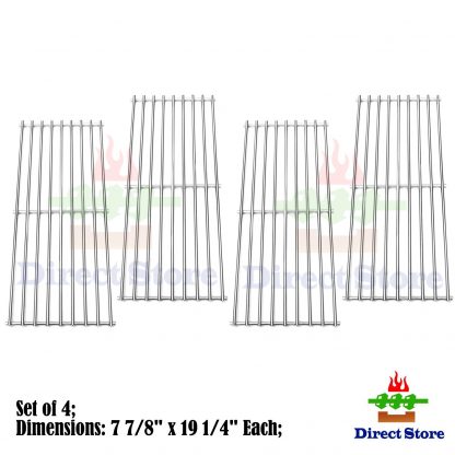 Direct store Parts Kit DS111 (4-pack) Solid Stainless Steel Cooking grids Replacement Turbo, Perfect Flame Gas Grill