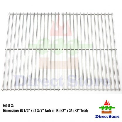 Direct store Parts Kit DS118 Solid Stainless Steel Cooking grids Replacement Charbroil, DCS,Kenmore Sears, Master Chef Gas Grill