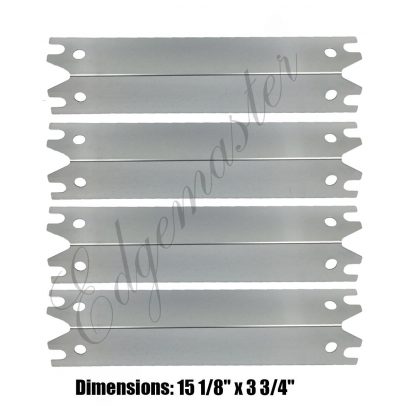 Edegemaster Set of 4PCS Stainless Steel Heat Plate Replacement for Gas Grill Model Brinkman 810-2410-S, 810-2411-F, 810-2411-S, 810-3885-F, 810-3885-S, 810-4238-0