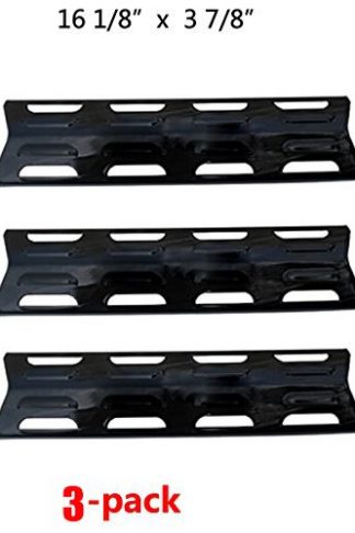 FAS INDUSTRY JPX071 Porcelain Steel BBQ Gas Grill Heat Plate/Heat Shield Replacement (3-pack), Barbecue Outdoor Cooking Grill Heat Tent, Burner Cover for Lowes, Perfect Flame, Kenmore