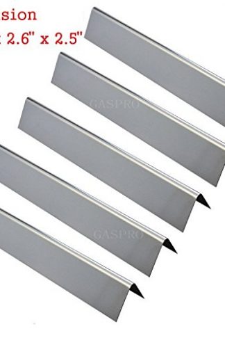 GASPRO Stainless Steel Flavorizer Bar Replacement for Weber 46510001, 47513101 Spirit 300 310 320 E310 E320 Series Gas Grill with Front Controls (L15.3 x W2.6x T2.5inch)(5 Pack)