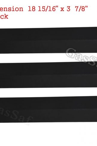 GASSAF 3 Pack Porcelain Steel Heat Plate Tent 18 15/16 inch Gas Grill Heat Shield Replacement Parts for Chargriller, King Griller, BBQ Burner Cover and Mode Gas Grill Models