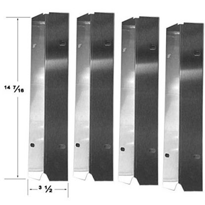 Grill Parts Zone Tera Gear 314168, Master Cook SRGG30001B, SRGG31401 & Outdoor Gourmet SRGG30001C, (4-PK) Stainless Heat Plate
